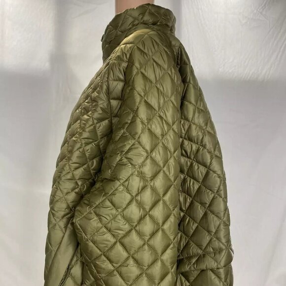 NEW ATHLETA Women's Whisper Quilted Nylon Jacket Size 2X Olive Green - Picture 7 of 10